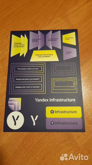 Yandex infrastructure стикерпак наклейки мерч ян