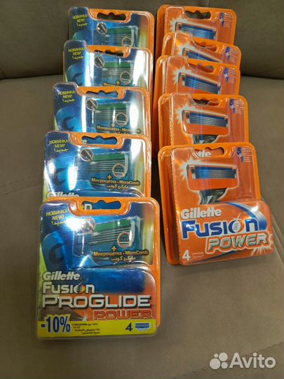 Gillette Fusion Proglide power сменные кассеты