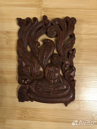 Панно настенное. Дерево. 2 шт. Лаос. Винтаж