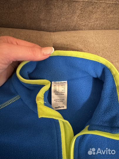 Флисовая кофта quechua декатлон