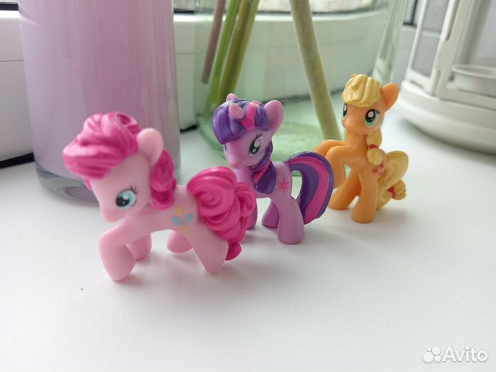 Фигурки My Little Pony (Твайлайт, Пинки, Эпплджек)