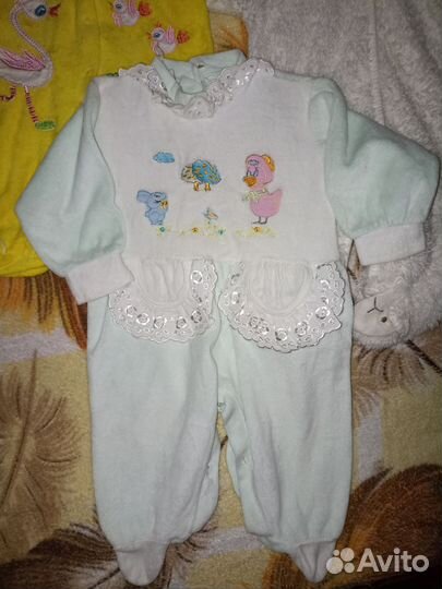 Утеплённые комбинезоны для девочки 56-62