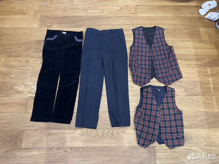 Штаны школьные + жилетки 134 размер