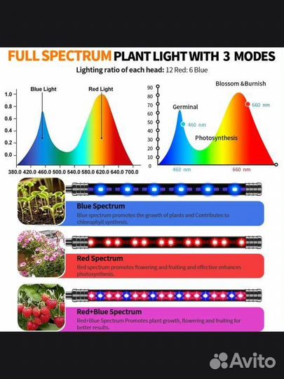 Ультрафиолетовая лампа для растений