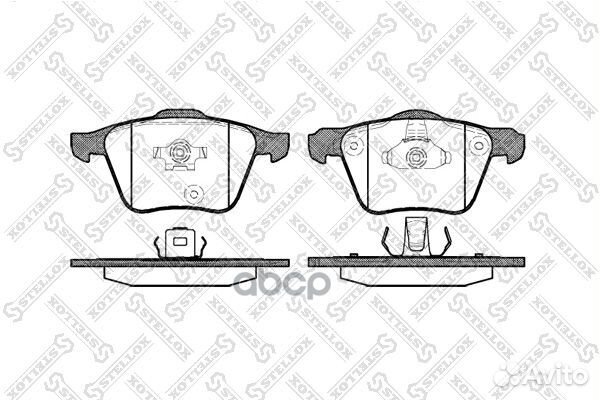 1054 000-SX 1043 00 колодки дисковые п Volvo