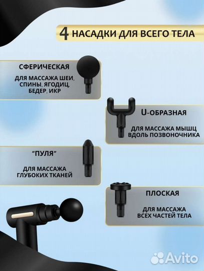 Массажер Ray массажный перкуссионный пистолет