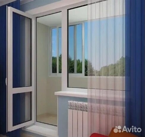 Пластиковые окна, окна, рассрочка. 0.95х2.3м