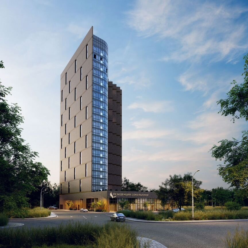 1-к. апартаменты, 70,7 м², 21/21 эт.