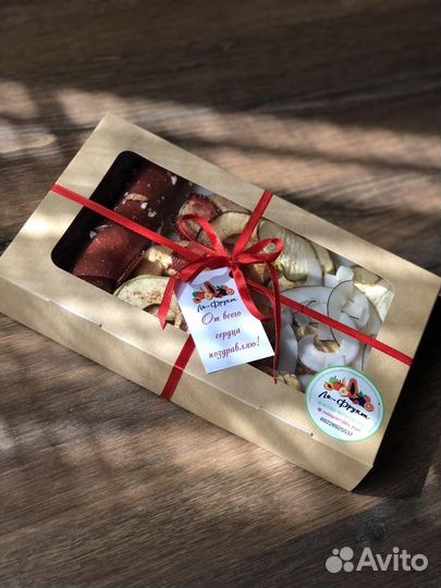 Фруктовые чипсы, пастила, подарочный набор