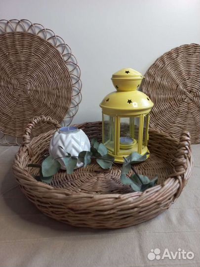 Плетеный поднос