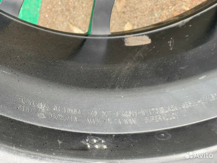 Топовые кованые Toyota G’S R19 5-114,3