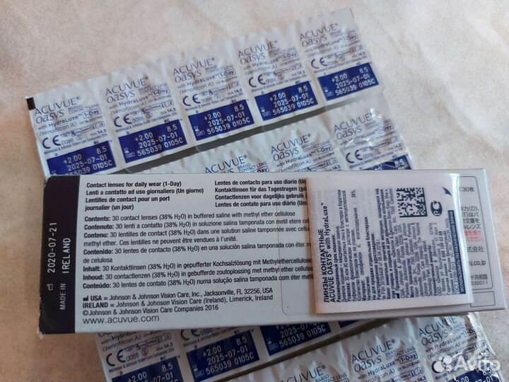 Acuvue Контактные линзы 1 Day Oasys with hydraluxe