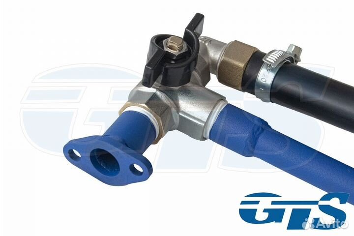 Кран отопителя печки с байпасом 