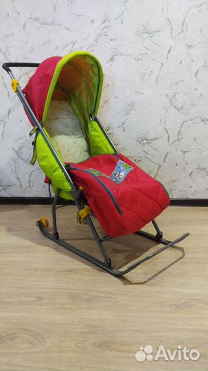 Детские санки-коляска