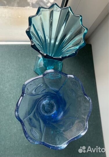 Ваза цветное стекло СССР