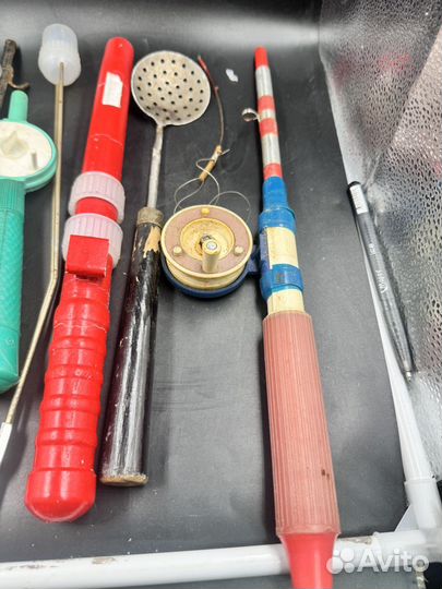 Рыболовные снасти СССР Блесна удочки катушки