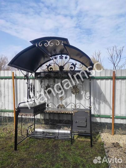 Мангал в стиле лофт