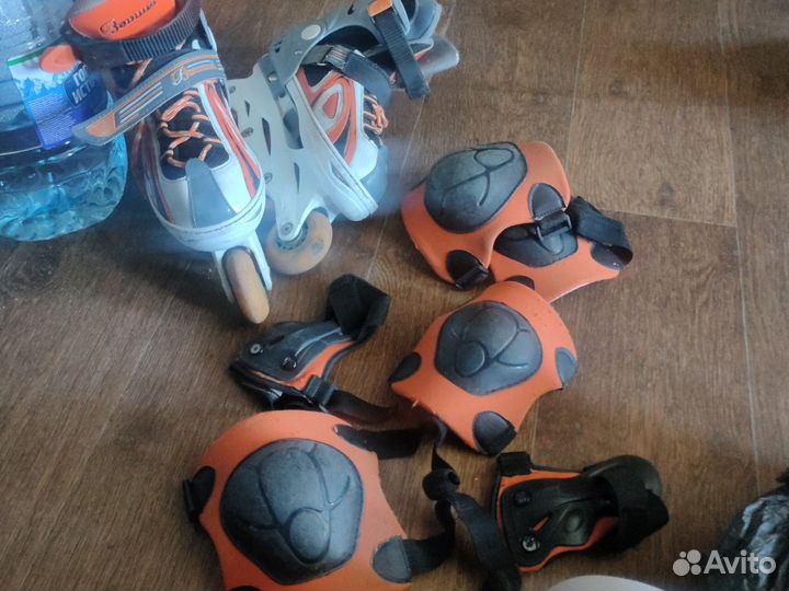 Детские ролики раздвижныеи защита