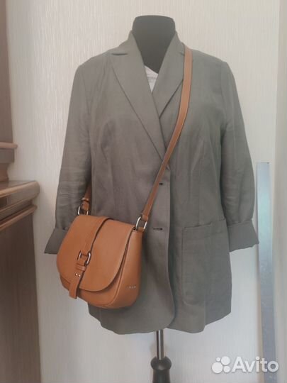 Сумка Palio рыжая, коричневая, кросс боди