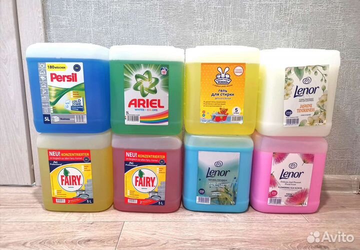Гель для стирки 5л Персил, Ариель, Фери