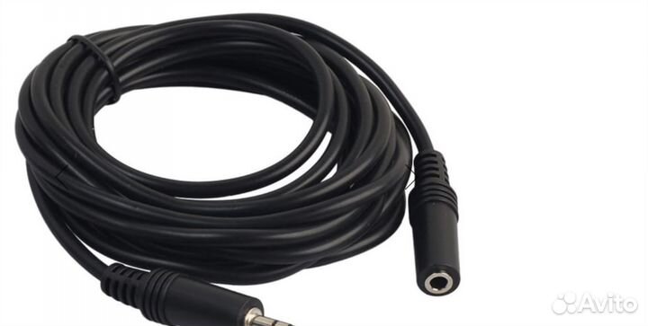 Кабель удлинитель мини джек 5м. 3м