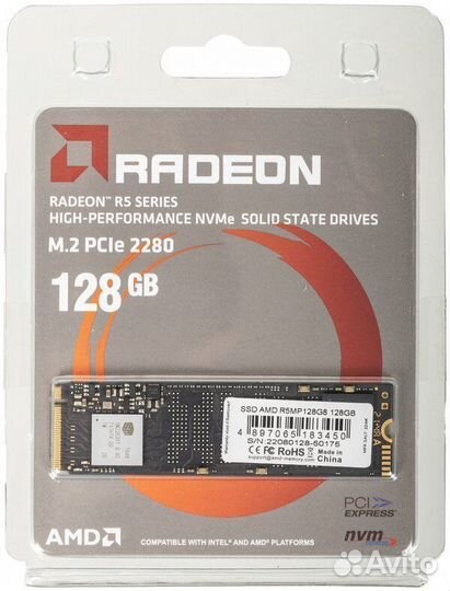 SSD m2 Radeon 128gb
