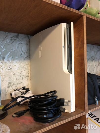 Ps3 slim white 2 джойстика