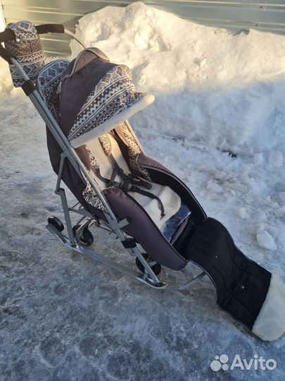 Санки-коляска