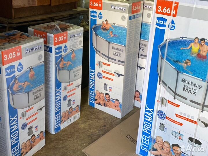 Каркасный бассейн разные