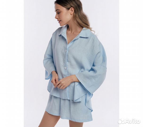 Пижама GoodNight Organic Soul 44-48р, голубой