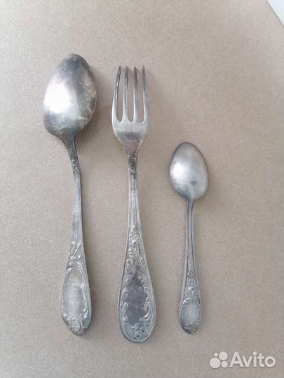Ложки вилки СССР мельхиор