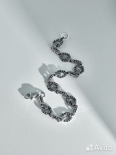 Серебряный браслет Брюс