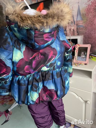 Зимний костюм для девочки 98
