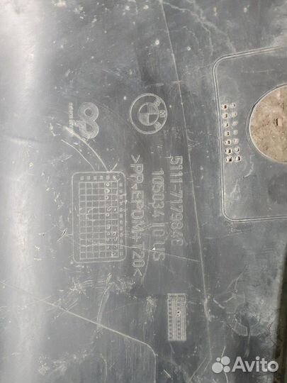 Юбка переднего бампера BMW Х6 Е71 5111-7179848