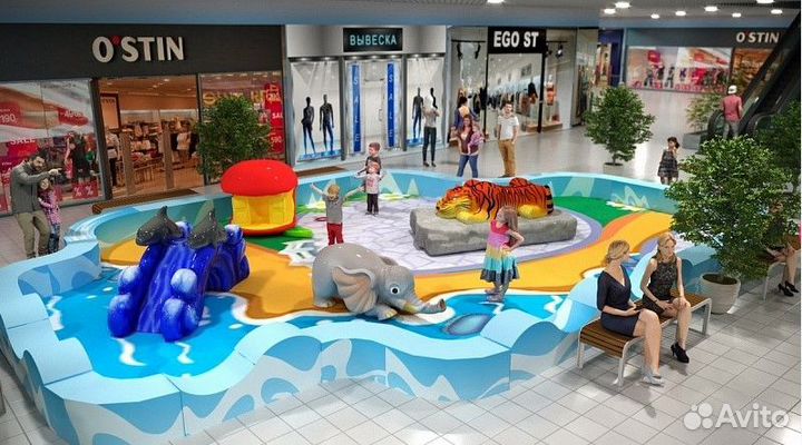 Игровая комната с мягкими элементами «Заповедник»