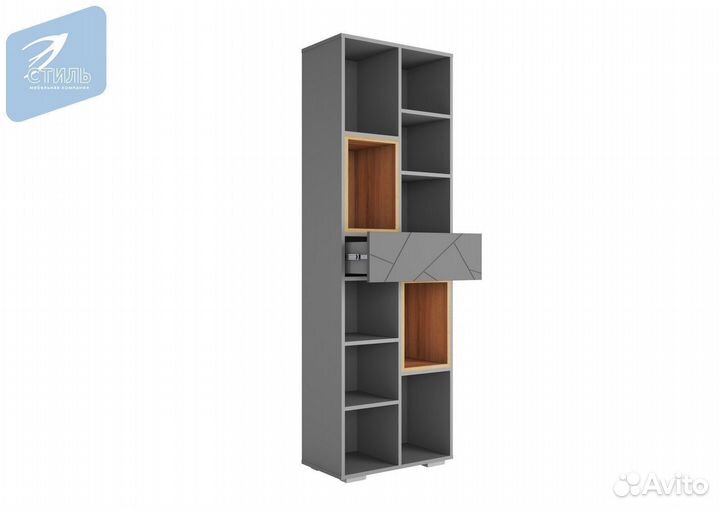 Гранж Стеллаж сж-001 Белый Шагрень