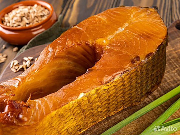 Стейки из лососевых пород рыб холодного копчения