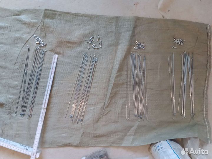 Спицы велосипедные 36шт диам.2мм 270мм с ниппелями