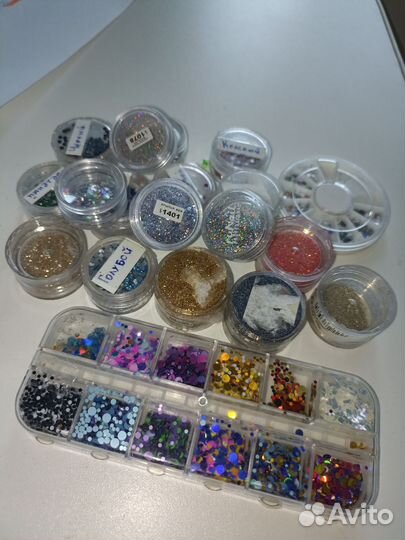 Дизайн для маникюра блёстки