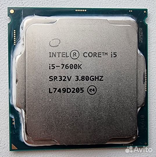 Процессор i5-7600k до 5,1 ггц