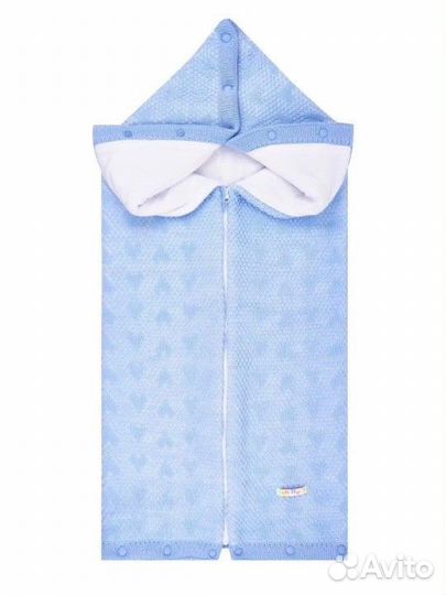 Теплый Конверт плед трансформер вязаный детский