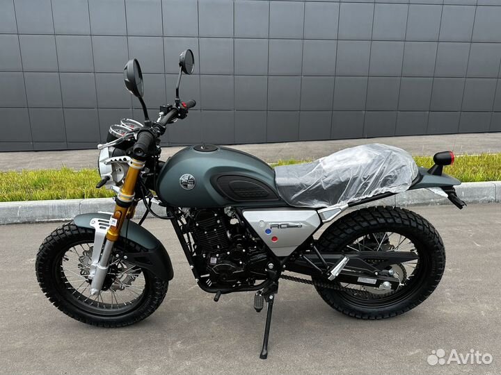 Мотоцикл racer triumph темно-синий