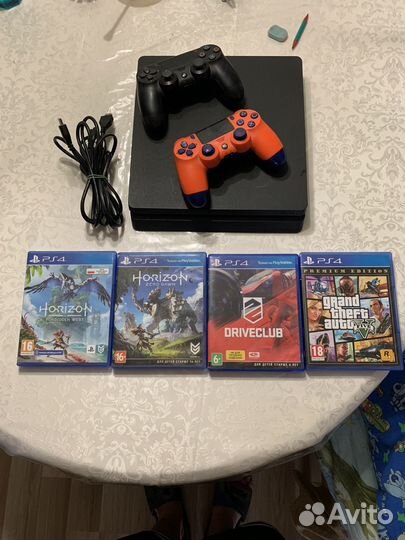 Sony playstation 4 slim 1 tb с играми