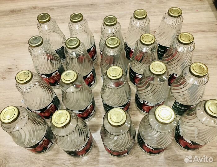 Стеклянная бутылка 1 л