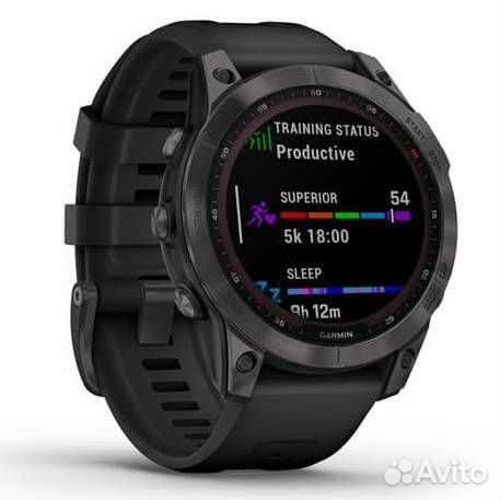 Умные часы Garmin Fenix 7 Sapphire Solar, титановы