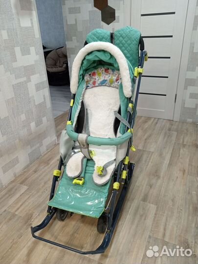 Детские санки коляска ника kids
