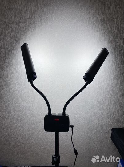 Двойная лампа Fill Light для визажиста, бровиста