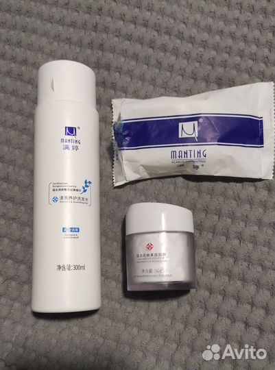Мантинг крем, мыло и шампунь