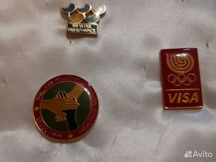 Значки летняя олимпиада 1988г