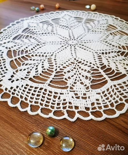 Салфетки ажурные вязаные